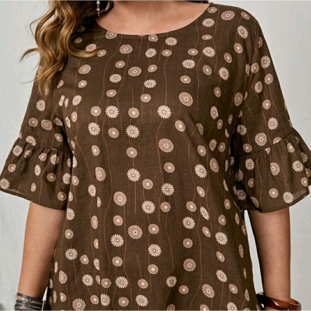 Plus Smock Dress 